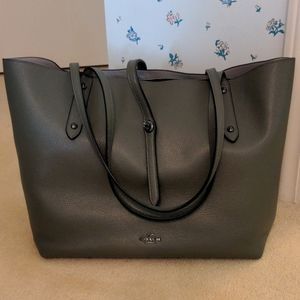 Coach  Market pewter leather tote NWOB